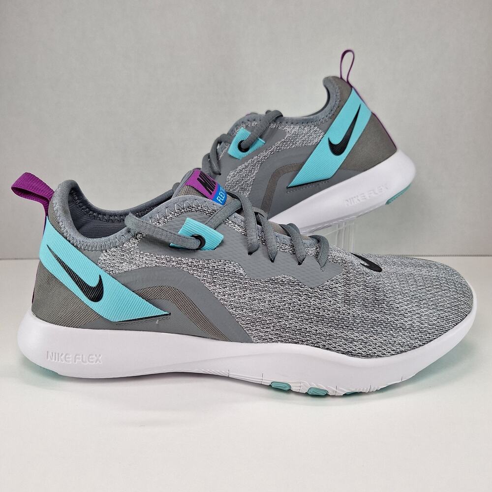Nike Flex Trainer TR 9 Womens 7.5 Pure Platinum Cyan AQ7491-005 Shoes Sneakers